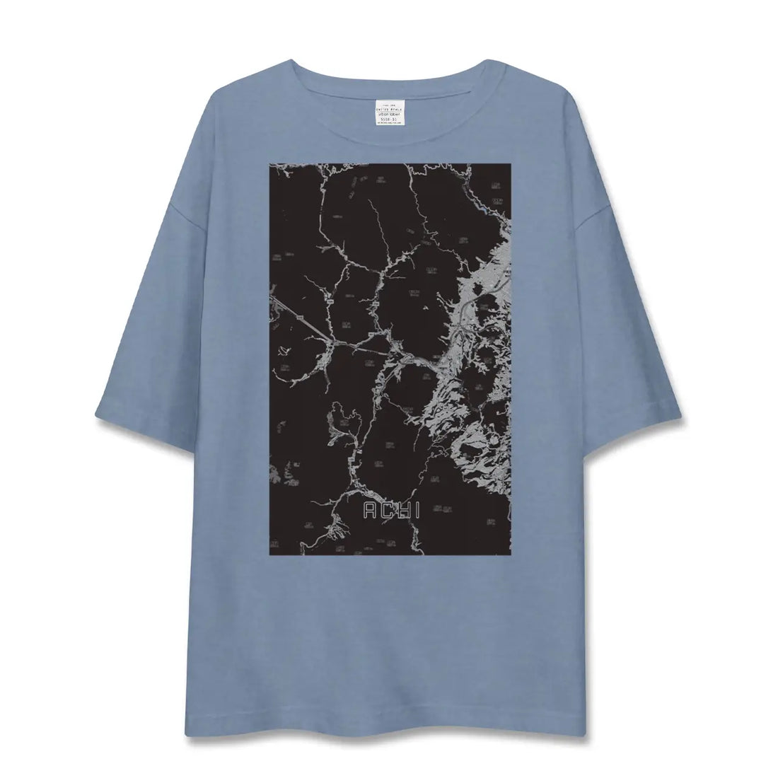 【阿智（長野県）】地図柄ビッグシルエットTシャツ