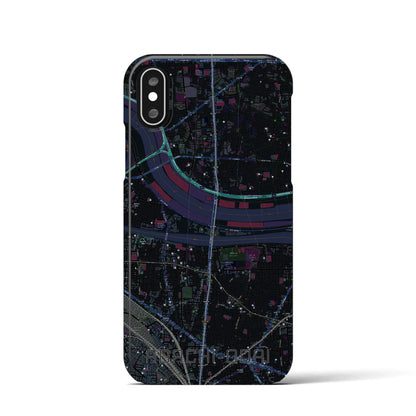 【足立小台（東京都）】地図柄iPhoneケース（バックカバータイプ）