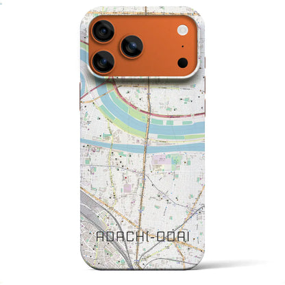 【足立小台（東京都）】地図柄iPhoneケース（バックカバータイプ）