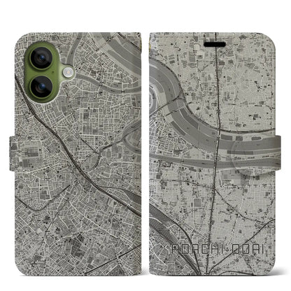 【足立小台（東京都）】地図柄iPhoneケース（手帳タイプ）