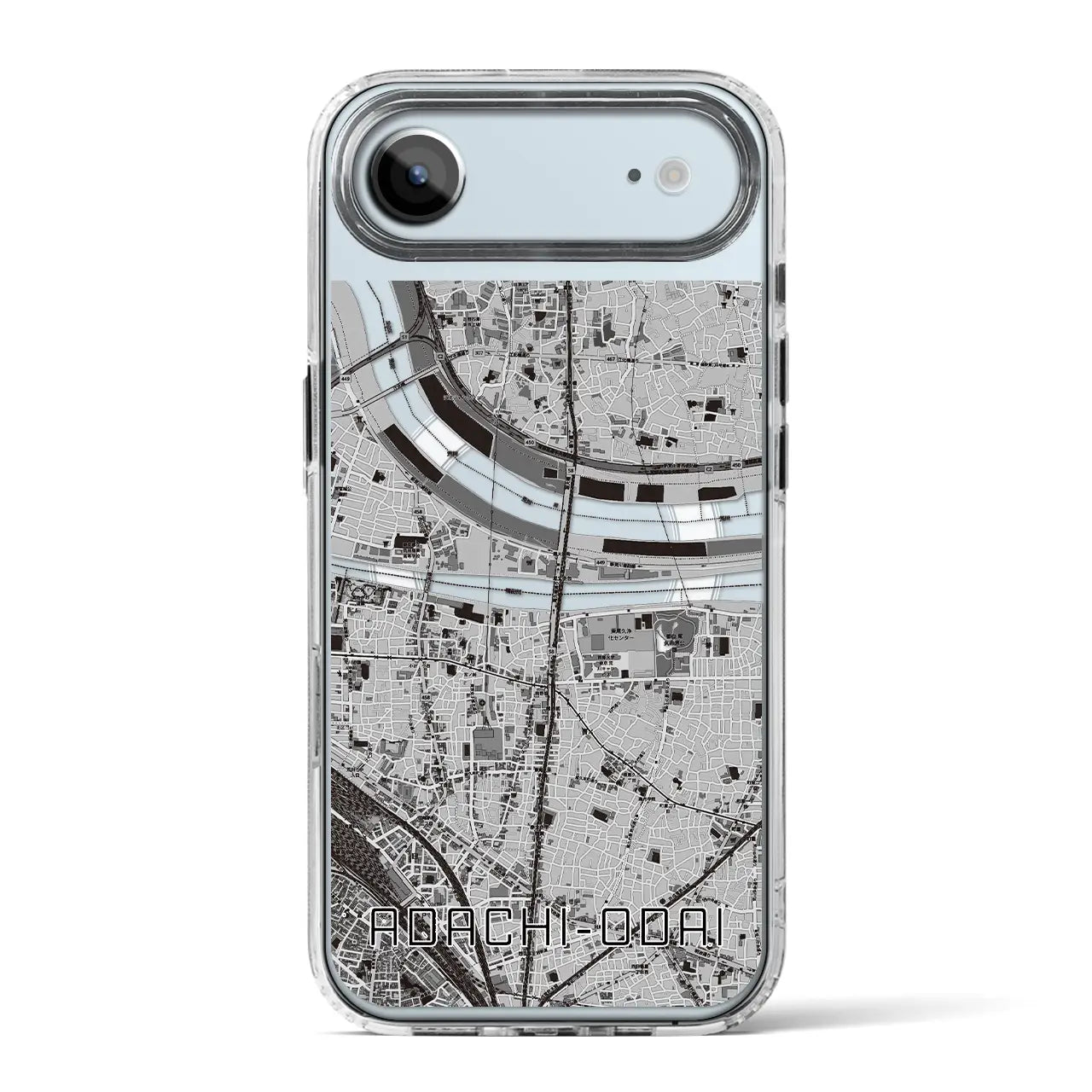 【足立小台（東京都）】地図柄iPhoneケース（MagSafeタイプ）