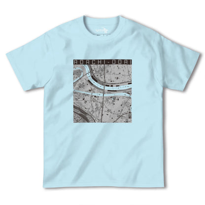 【足立小台（東京都）】地図柄ヘビーウェイトTシャツ