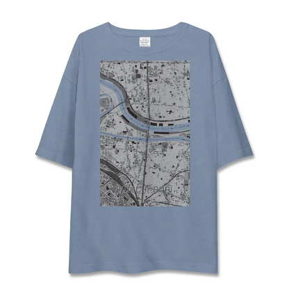 【足立小台（東京都）】地図柄ビッグシルエットTシャツ