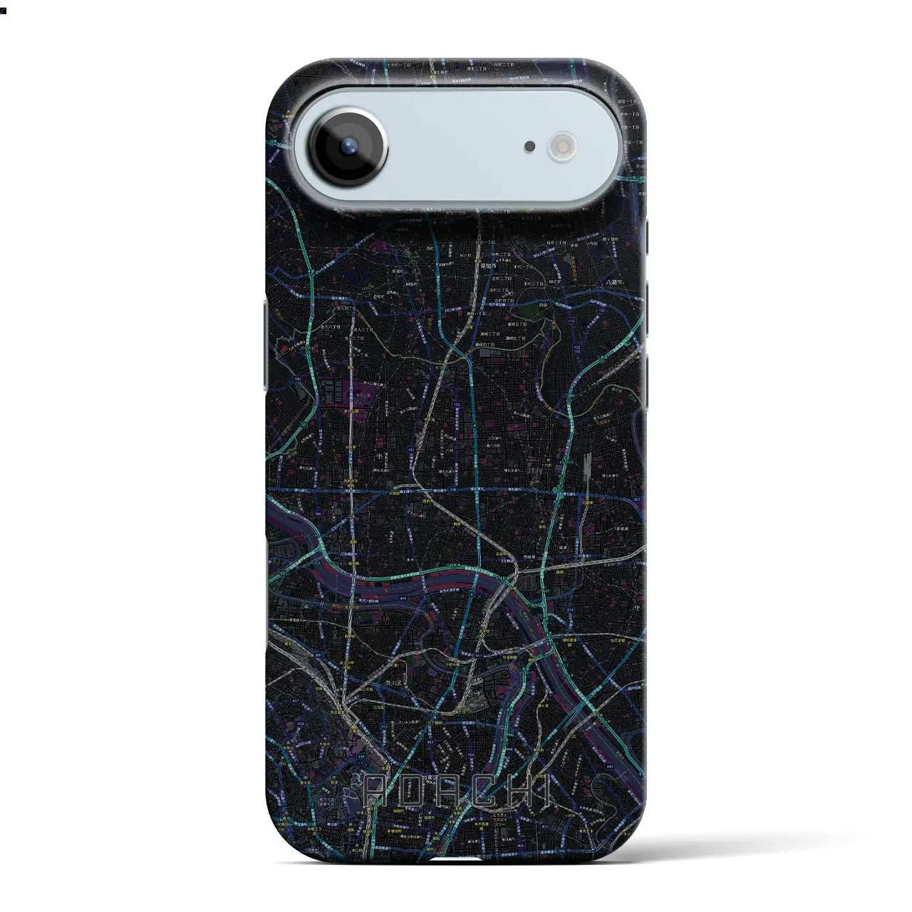 【足立（東京都）】地図柄iPhoneケース（バックカバータイプ）
