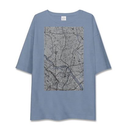 【足立（東京都）】地図柄ビッグシルエットTシャツ