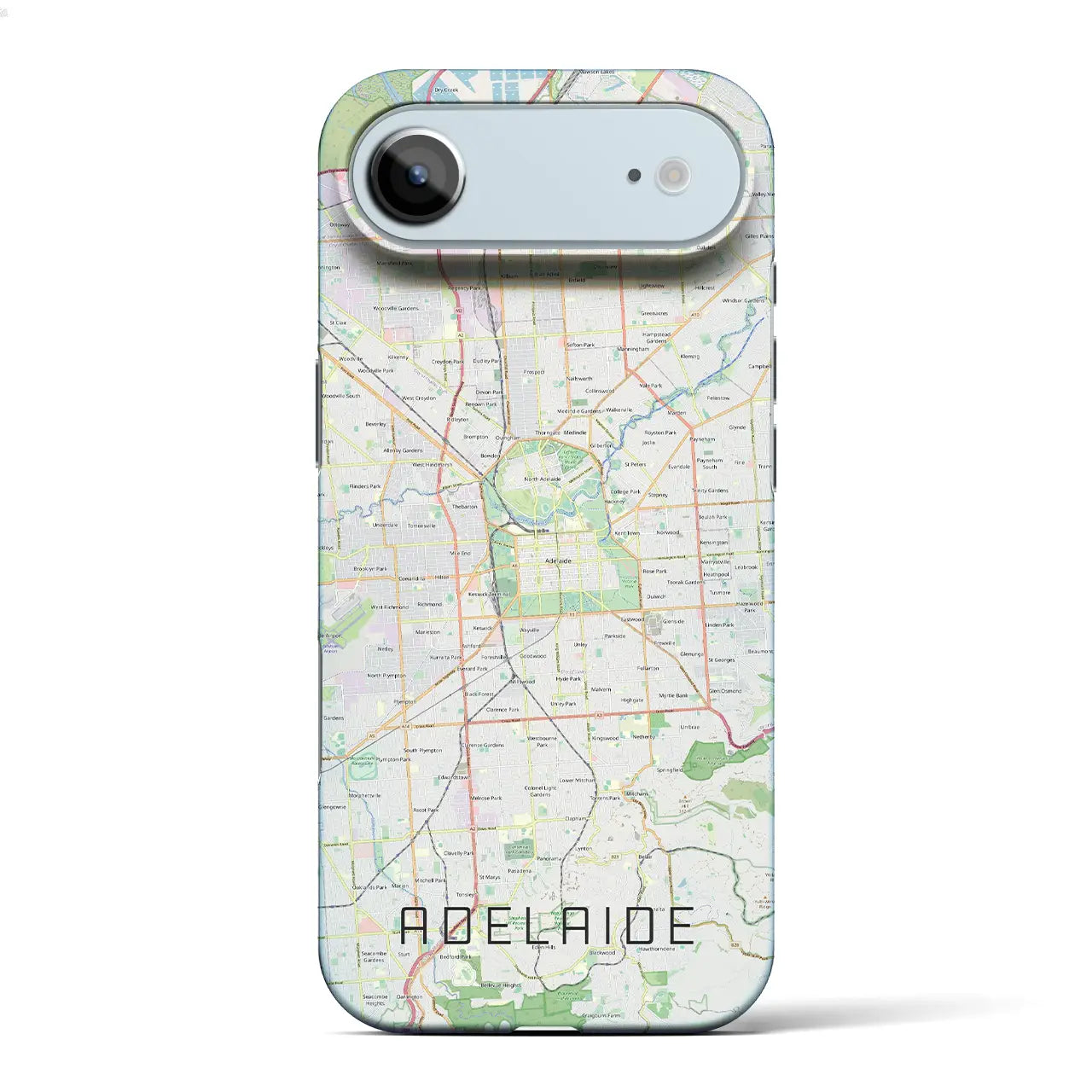 【アデレード（オーストラリア）】地図柄iPhoneケース（バックカバータイプ）
