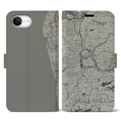 【アデレード（オーストラリア）】地図柄iPhoneケース（手帳タイプ）