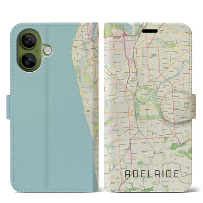 【アデレード（オーストラリア）】地図柄iPhoneケース（手帳タイプ）