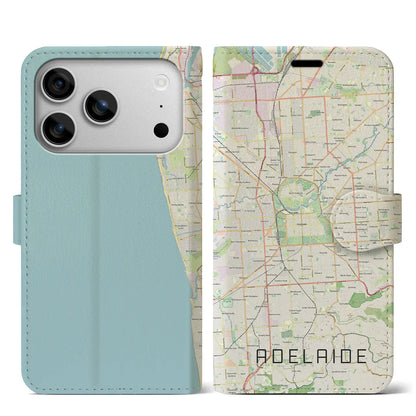 【アデレード（オーストラリア）】地図柄iPhoneケース（手帳タイプ）