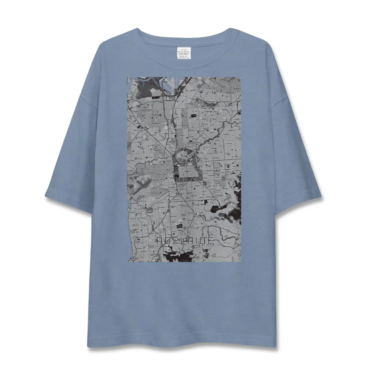 【アデレード（オーストラリア）】地図柄ビッグシルエットTシャツ