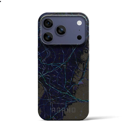 【阿賀野（新潟県）】地図柄iPhoneケース（バックカバータイプ）