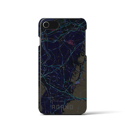 【阿賀野（新潟県）】地図柄iPhoneケース（バックカバータイプ）