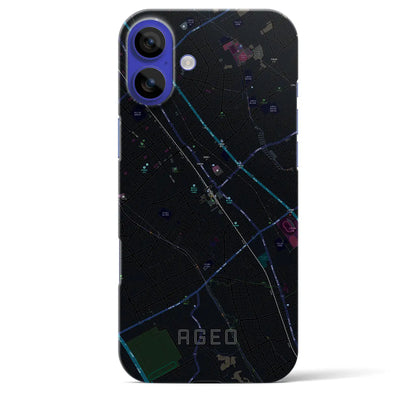 【上尾（埼玉県）】地図柄iPhoneケース（バックカバータイプ）