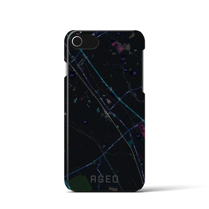 【上尾（埼玉県）】地図柄iPhoneケース（バックカバータイプ）