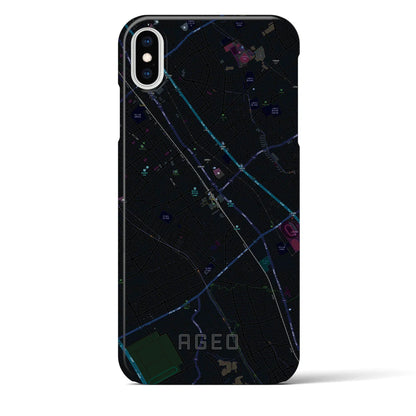 【上尾（埼玉県）】地図柄iPhoneケース（バックカバータイプ）