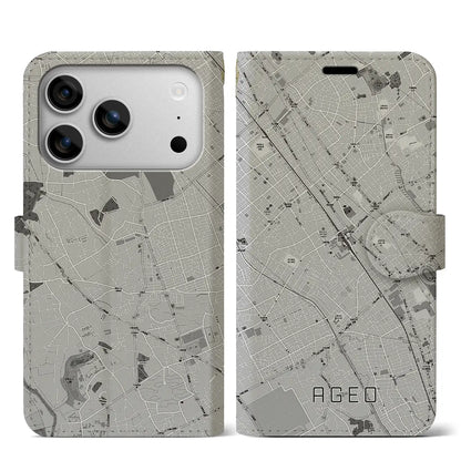 【上尾（埼玉県）】地図柄iPhoneケース（手帳タイプ）