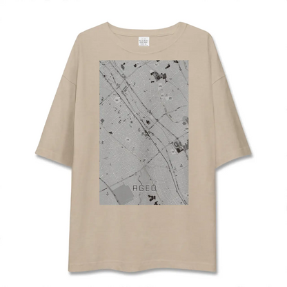 【上尾（埼玉県）】地図柄ビッグシルエットTシャツ