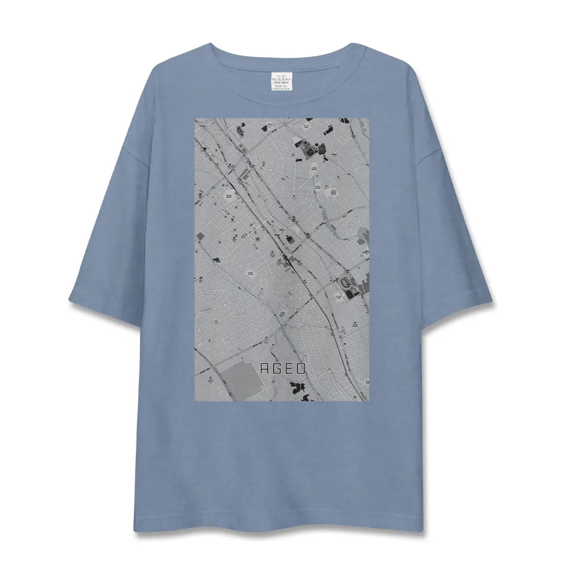 【上尾（埼玉県）】地図柄ビッグシルエットTシャツ