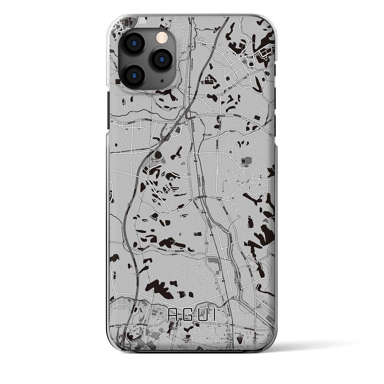 【阿久比（愛知県）】地図柄iPhoneケース（クリアタイプ）