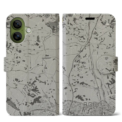 【阿久比（愛知県）】地図柄iPhoneケース（手帳タイプ）