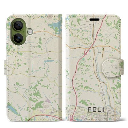 【阿久比（愛知県）】地図柄iPhoneケース（手帳タイプ）