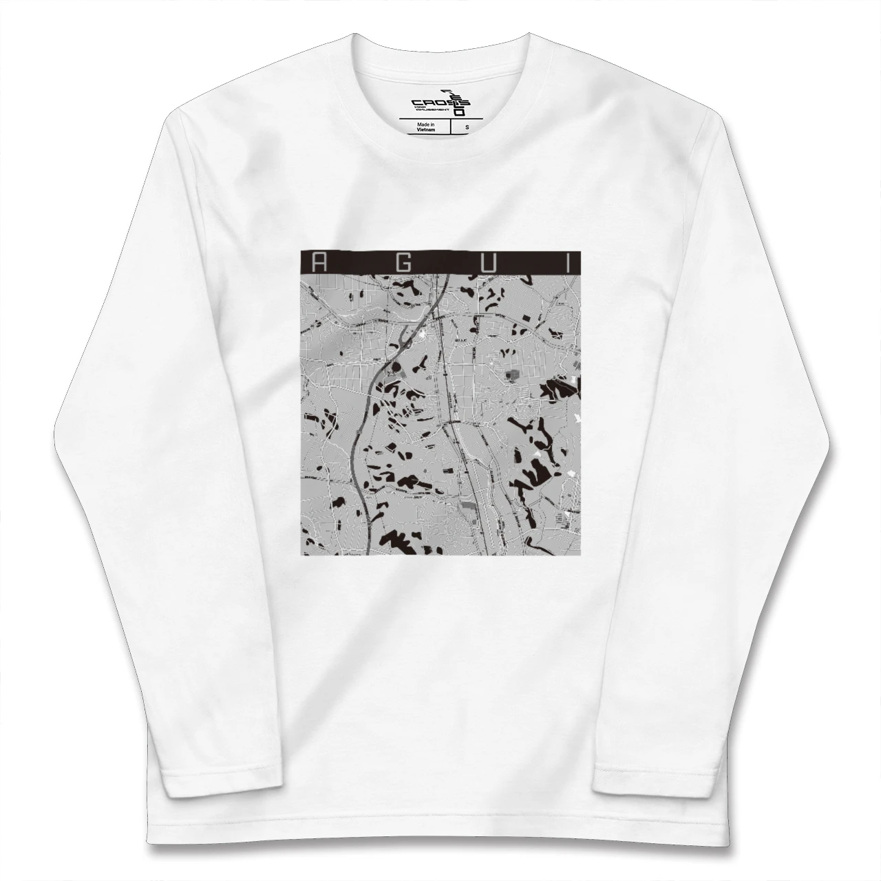 【阿久比（愛知県）】地図柄ロングスリーブTシャツ