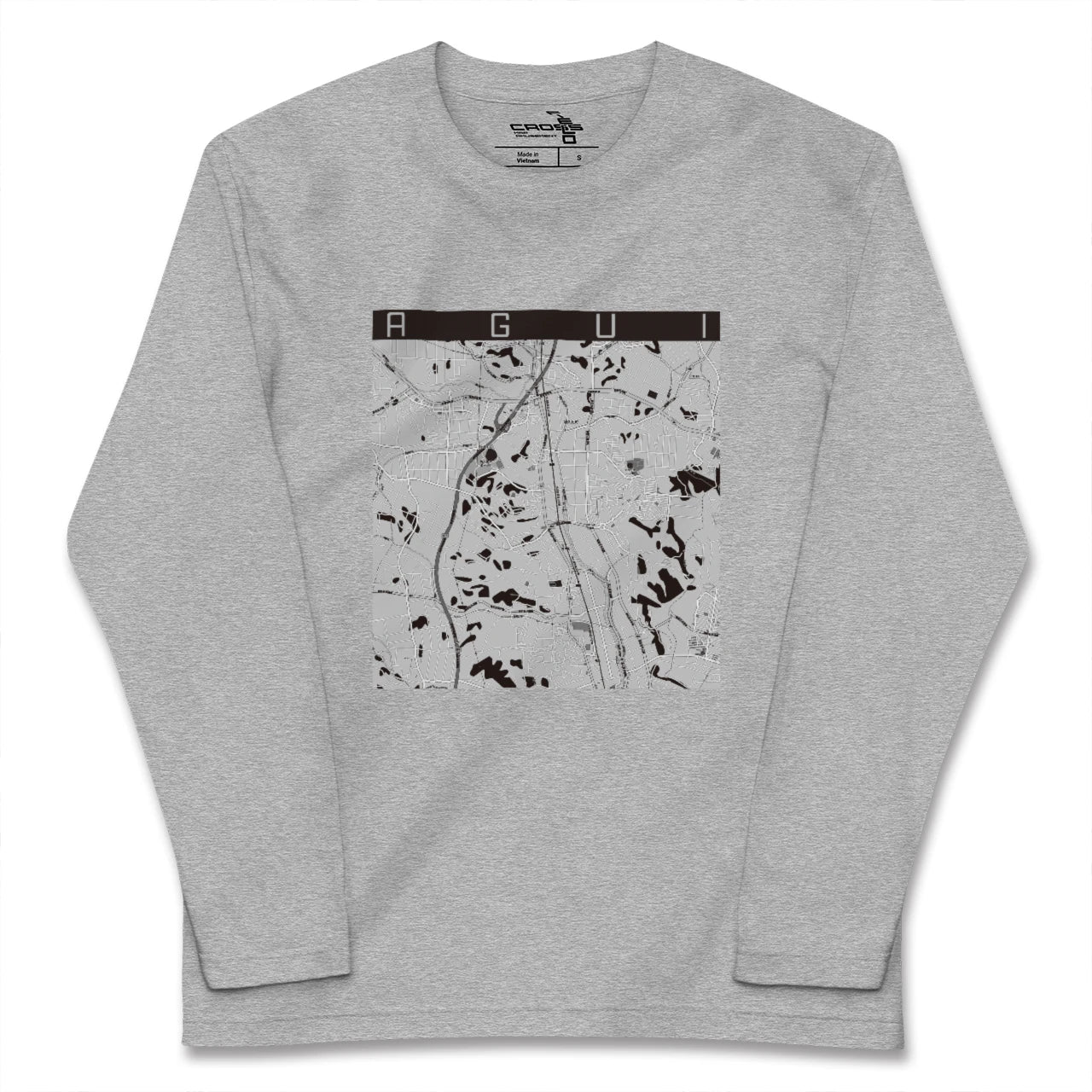 【阿久比（愛知県）】地図柄ロングスリーブTシャツ