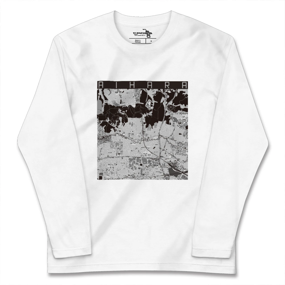 【相原(東京都)】地図柄ロングスリーブTシャツ