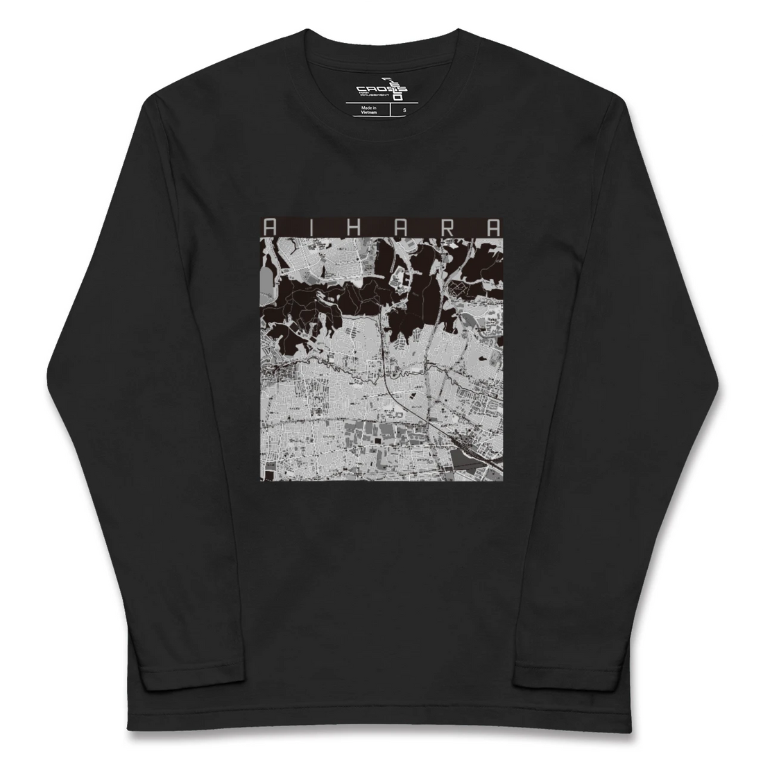 【相原(東京都)】地図柄ロングスリーブTシャツ