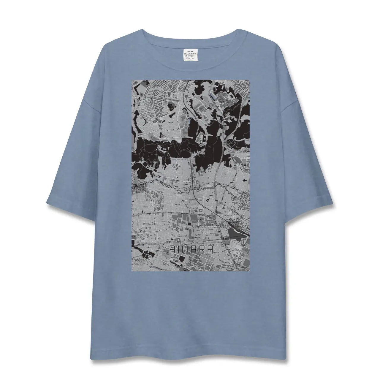 【相原（東京都）】地図柄ビッグシルエットTシャツ