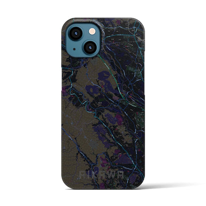 【愛川（神奈川県）】地図柄iPhoneケース（バックカバータイプ）