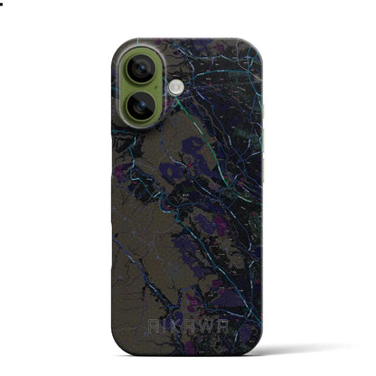 【愛川（神奈川県）】地図柄iPhoneケース（バックカバータイプ）