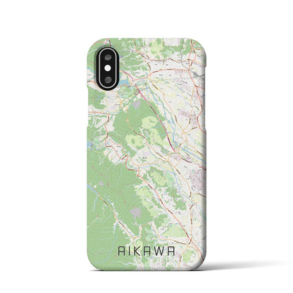 【愛川（神奈川県）】地図柄iPhoneケース（バックカバータイプ）