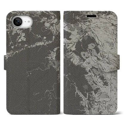 【愛川（神奈川県）】地図柄iPhoneケース（手帳タイプ）