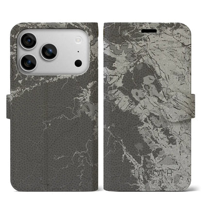 【愛川（神奈川県）】地図柄iPhoneケース（手帳タイプ）