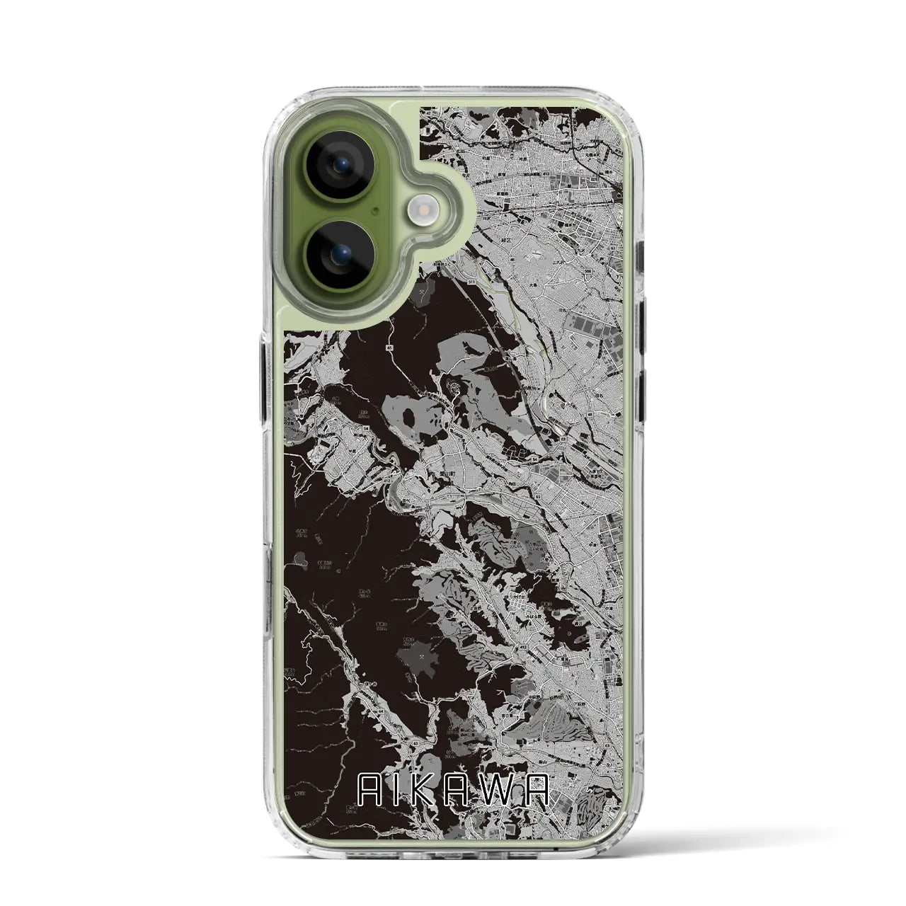 【愛川（神奈川県）】地図柄iPhoneケース（MagSafeタイプ）