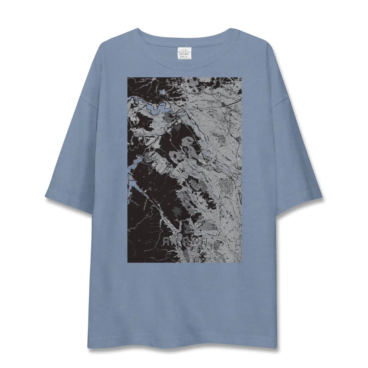 【愛川（神奈川県）】地図柄ビッグシルエットTシャツ
