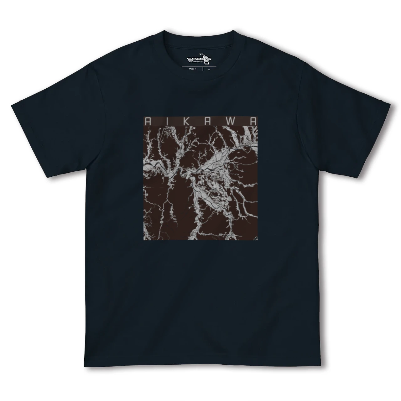 【合川（秋田県）】地図柄ヘビーウェイトTシャツ