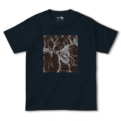 【合川（秋田県）】地図柄ヘビーウェイトTシャツ