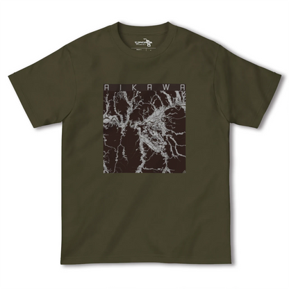 【合川（秋田県）】地図柄ヘビーウェイトTシャツ