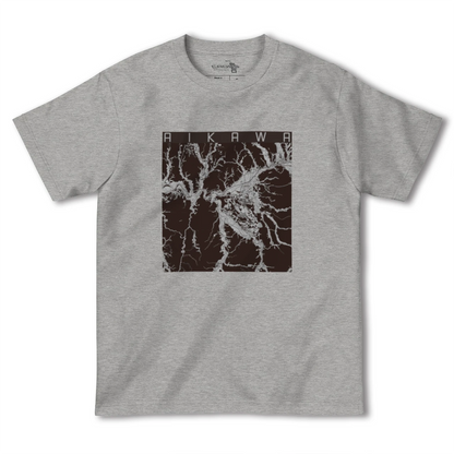 【合川（秋田県）】地図柄ヘビーウェイトTシャツ