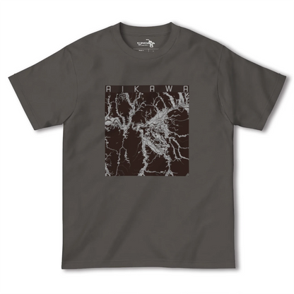 【合川（秋田県）】地図柄ヘビーウェイトTシャツ
