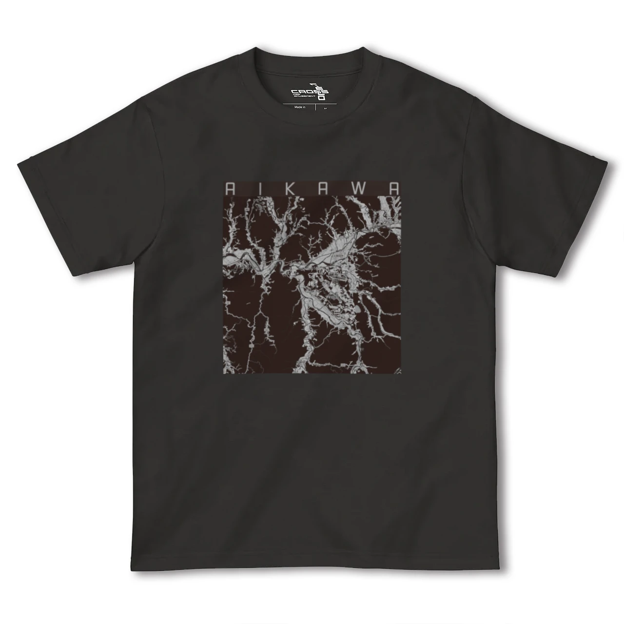 【合川（秋田県）】地図柄ヘビーウェイトTシャツ