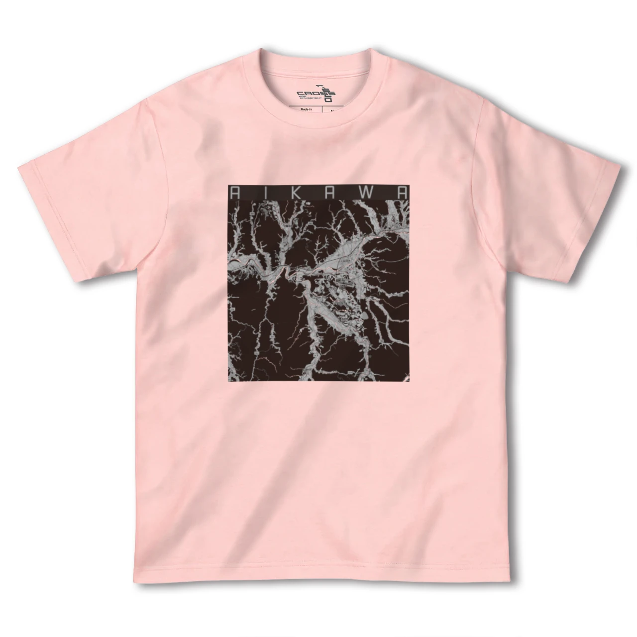 【合川（秋田県）】地図柄ヘビーウェイトTシャツ