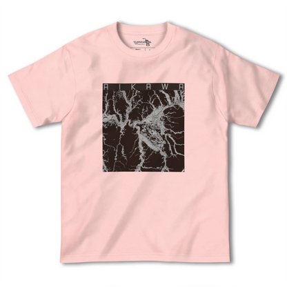 【合川（秋田県）】地図柄ヘビーウェイトTシャツ