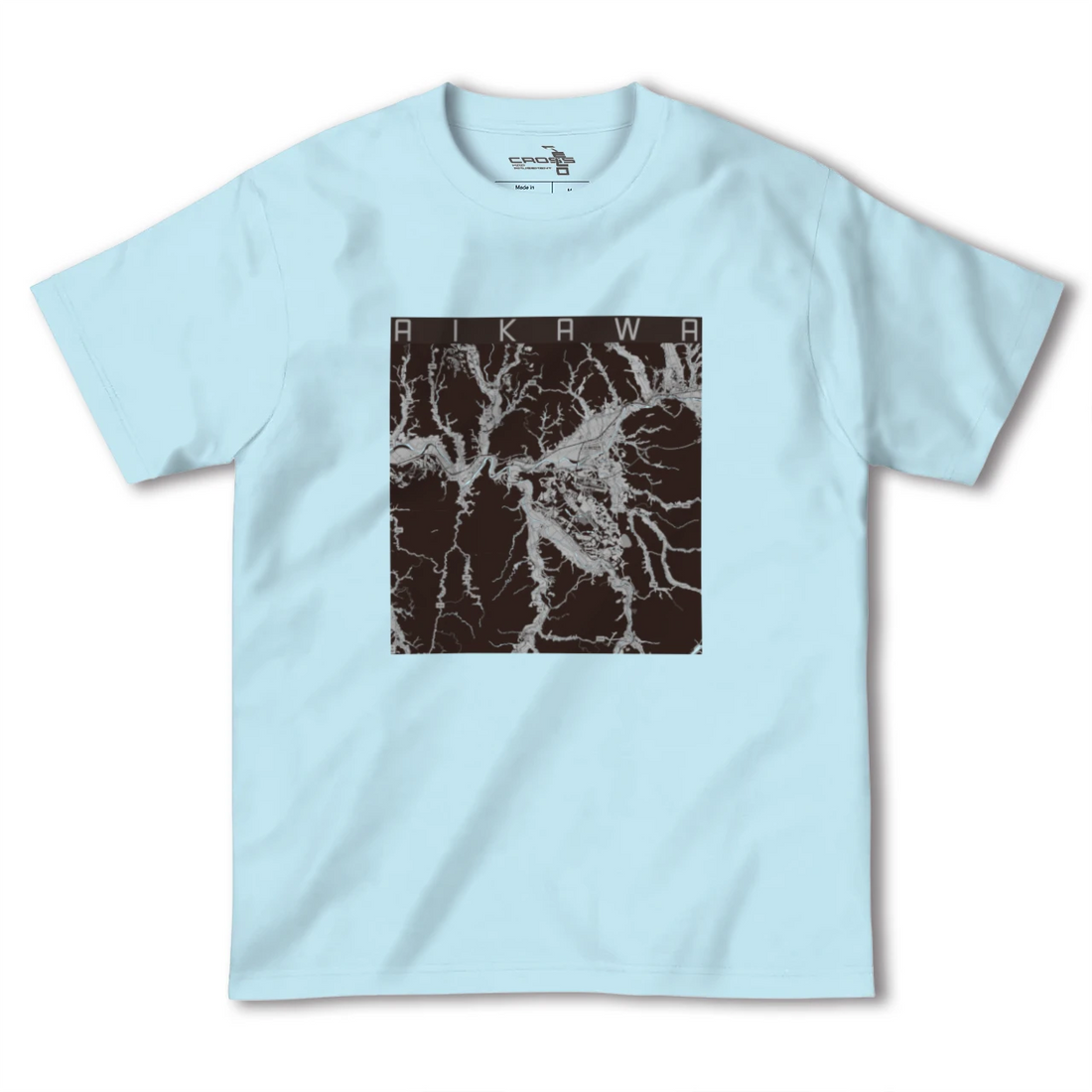 【合川(秋田県)】地図柄ヘビーウェイトTシャツ
