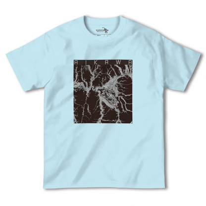 【合川（秋田県）】地図柄ヘビーウェイトTシャツ