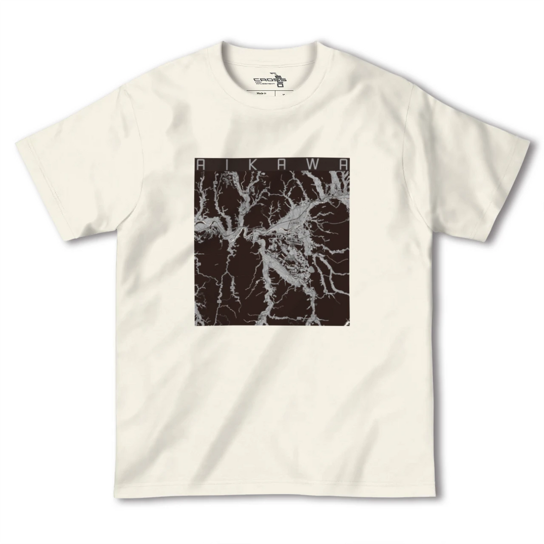 【合川（秋田県）】地図柄ヘビーウェイトTシャツ