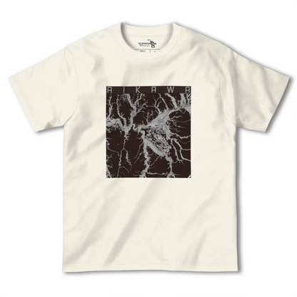 【合川（秋田県）】地図柄ヘビーウェイトTシャツ