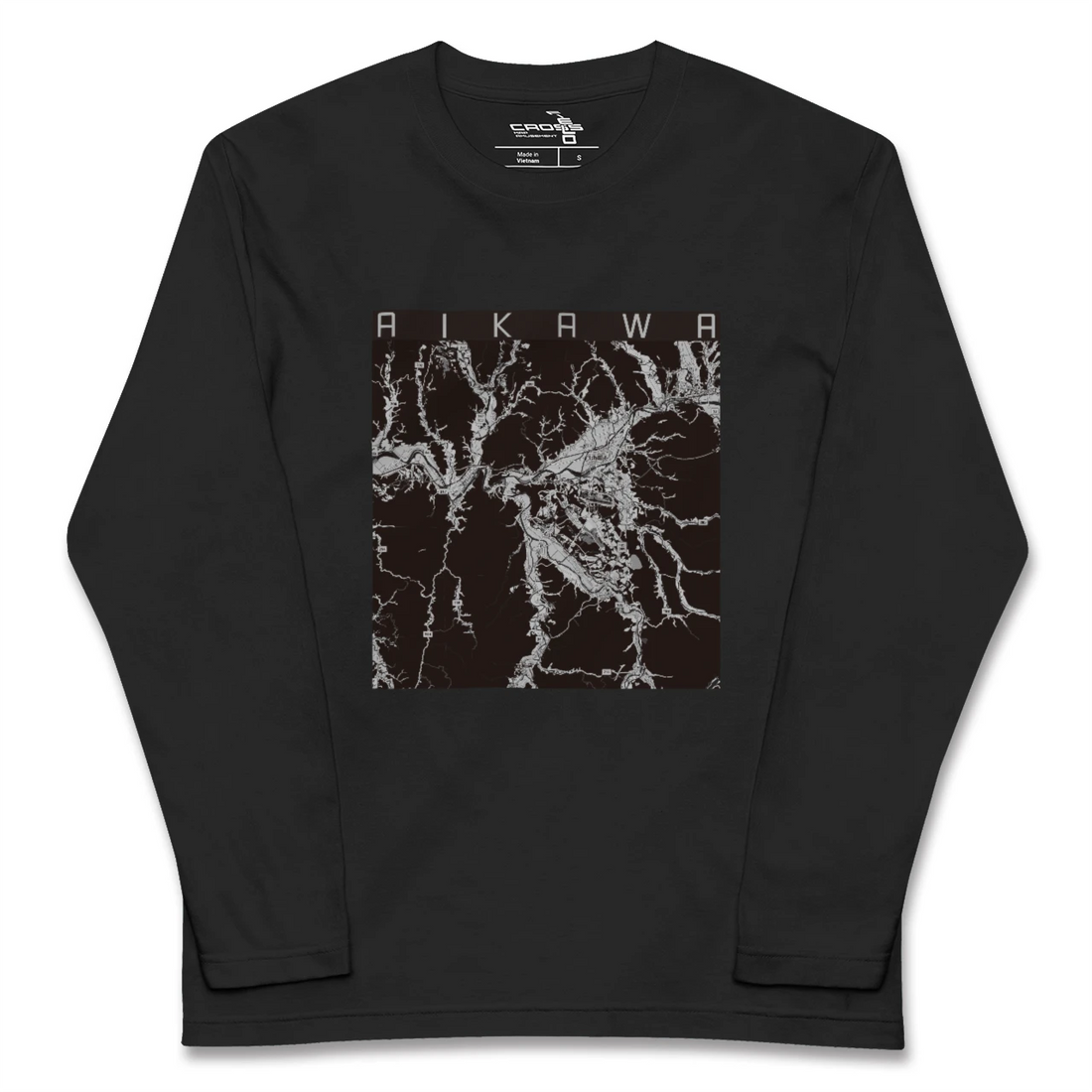 【合川（秋田県）】地図柄ロングスリーブTシャツ